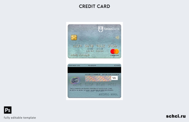 цифровая загрузка шаблона карты Mastercard банка Liechtenstein Union Bank AG